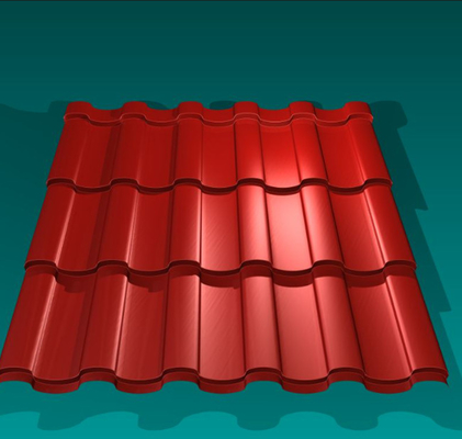 Metalen tegel 3D-model metalen dakplaat rollen vormmachine