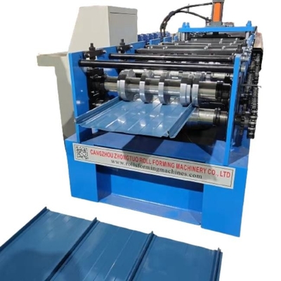 Verborgen bevestigingspaneelprofiel rollenvormende machine voor verborgen bevestigingsinstallatie