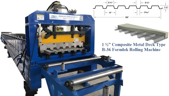 Metalen dakdek rollende vormmachine van type B met een hoge sterkte-gewichtsverhouding