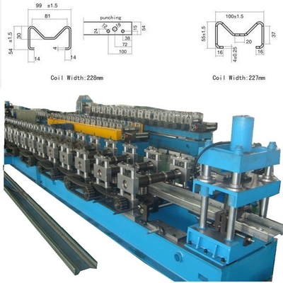 Volledige reeks van structurele purlins rolvormende machine met automatische gemotoriseerde hoogte en breedte verandering