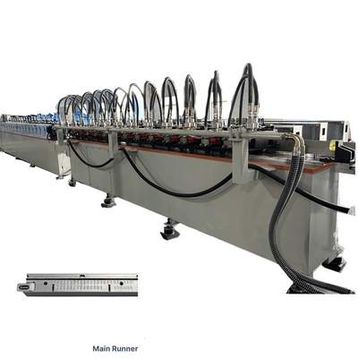 Gegalvaniseerde lichte staal keel hangend plafond systeem T rooster rollen vormmachine