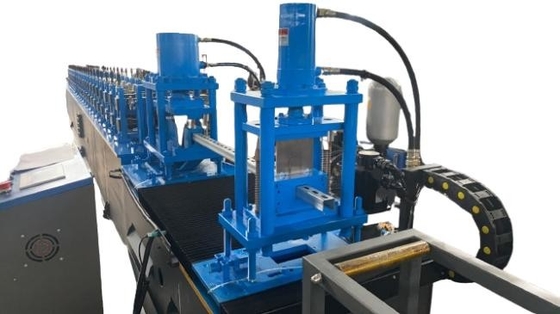 Precision Strut Channel Roll Forming Machine met 70mm Roller Shaft Diameter en aanpasbare snijlengte