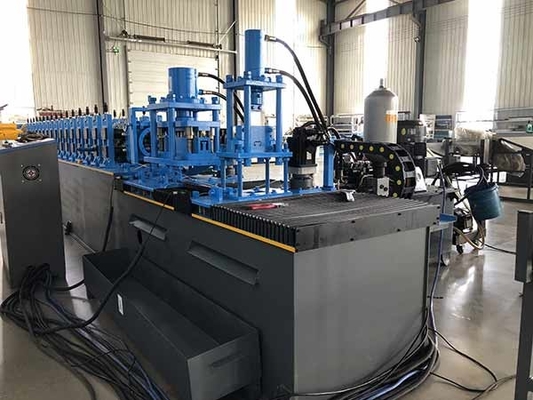 Precision Strut Channel Roll Forming Machine met 70mm Roller Shaft Diameter en aanpasbare snijlengte