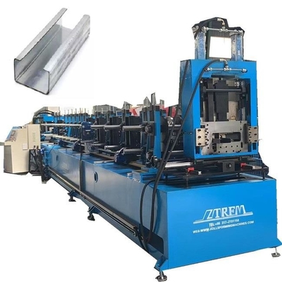 Intelligent besturingssysteem en naadloze grootte aanpassing Automatische CZ Purlin Roll Forming Machine