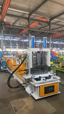 Automatische grootteveranderende C-purlin rollenvormende machine met 20 stations