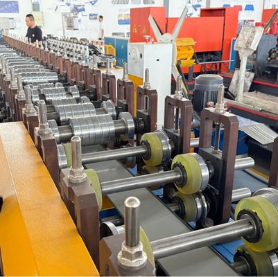 Breedteverstelbare rollende vormmachine met ritskap