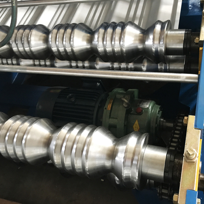 Bouwmateriaal 800 Aluminiumdak Verglaasde Tegel die het Blad van de Machinevloer het Vormen van Machine rollen maakt