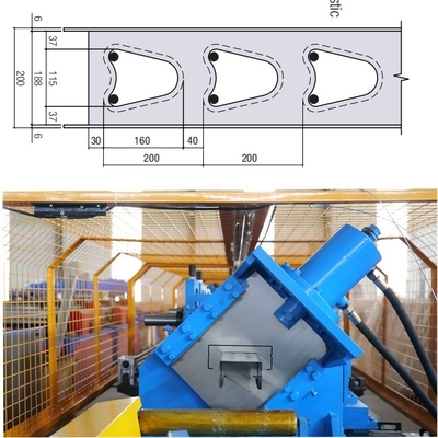 Logische muur Structurele muur stut en spoor rollende vormmachine hoge snelheid